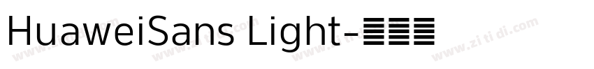 HuaweiSans Light字体转换